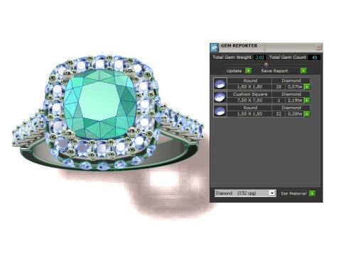 Cushion Ring 3Dプリントモデル