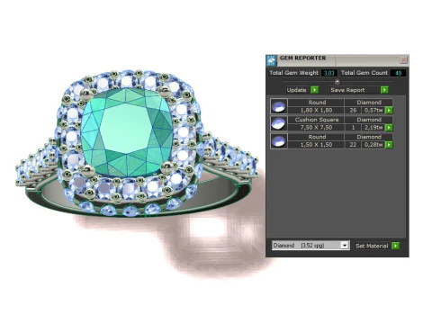 Cushion Ring 3D Print Model