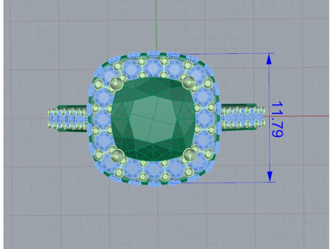 Cushion Ring 3Dプリントモデル