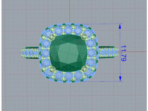 Cushion Ring 3D Print Model