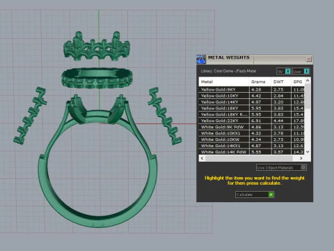 Cushion Ring 3D Print Model