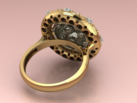 Moon ring 3D प्रिंट मॉडल