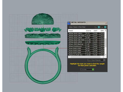 Moon ring 3D प्रिंट मॉडल