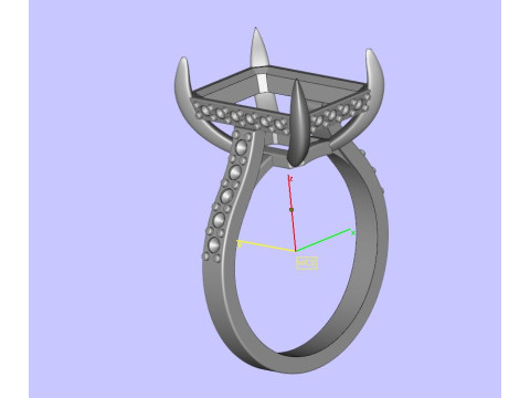 Emerald Ring Model do druku 3D