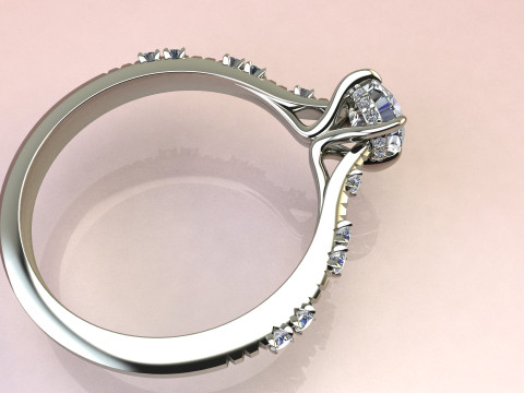 Fashion Diamond Ring Modelo de impresión 3D