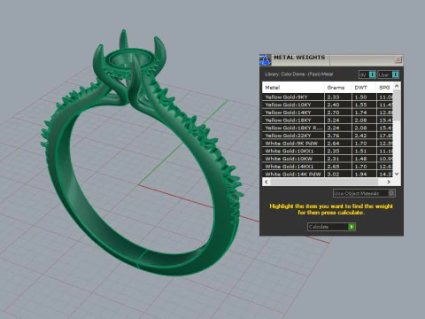 Fashion Diamond Ring 3D Print Model