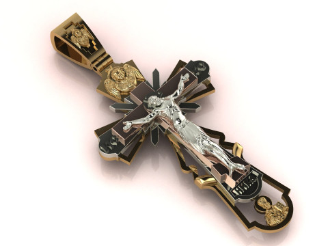 Cross with Jesus pendant 3D Принт Модель