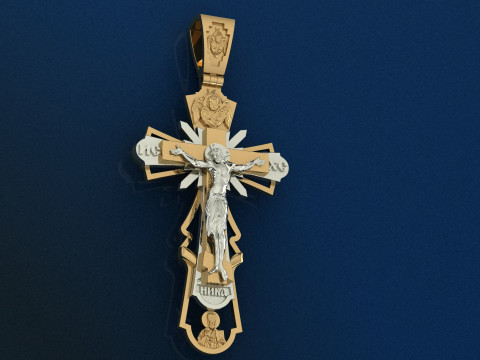 Cross with Jesus pendant 3D Принт Модель