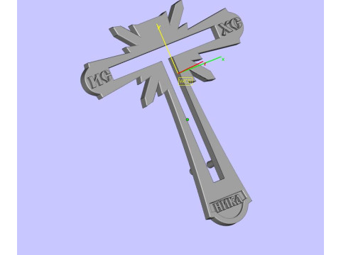 Cross with Jesus pendant 3D Принт Модель