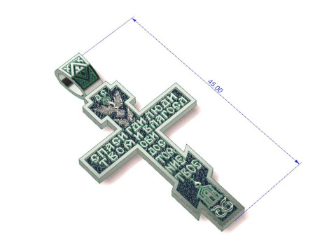 Cross Pendant 3D Print Model