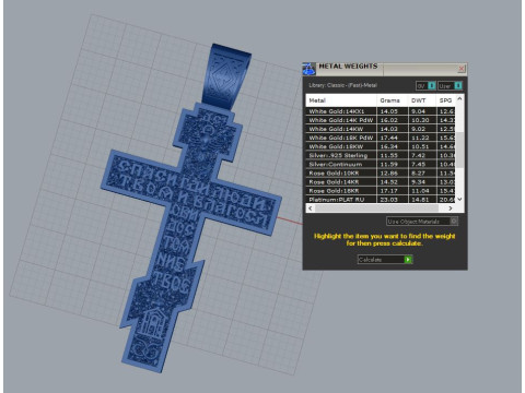 Cross Pendant 3D-printmodel