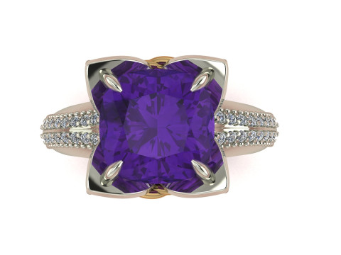 Cushion in a flower Ring 3Dプリントモデル