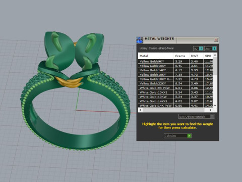 Cushion in a flower Ring 3Dプリントモデル