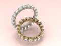 Two Fashion Diamond Rings Modelo de impresión 3D