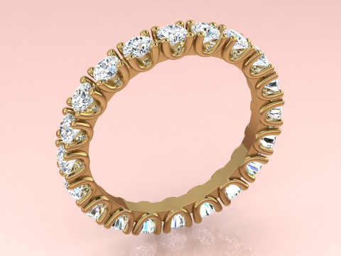 Two Fashion Diamond Rings Modelo de Impressão 3D