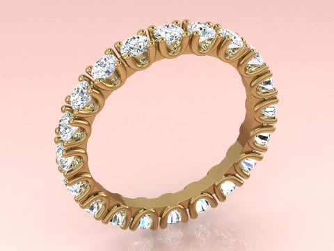 Two Fashion Diamond Rings 3D Print Model