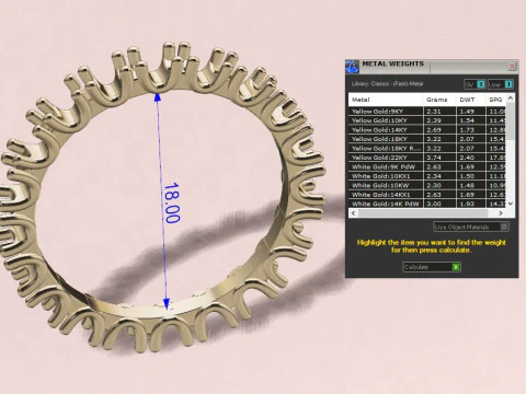Two Fashion Diamond Rings 3D Print Model