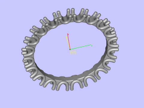 Two Fashion Diamond Rings 3D Print Model
