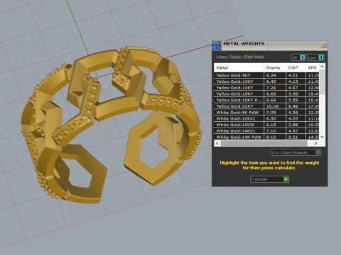 Fashion Diamond Rings 3D Print Model