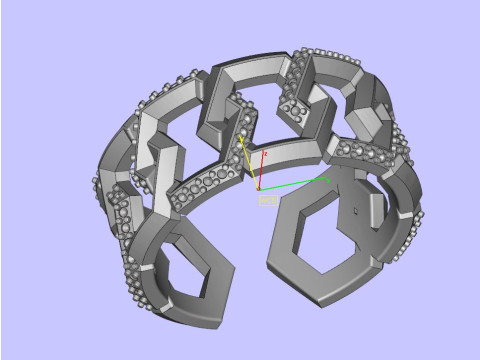 Fashion Diamond Rings 3D Print Model