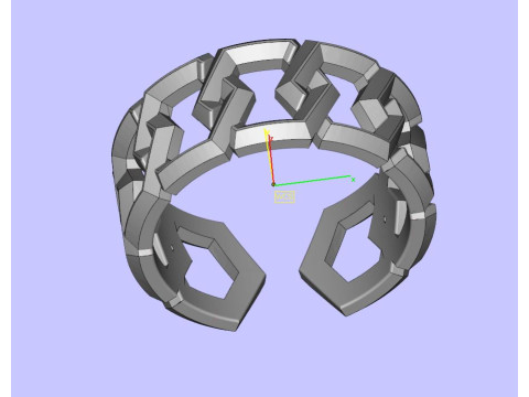 Fashion Diamond Rings 3D Print Model