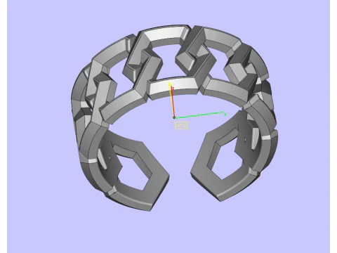 Fashion Diamond Rings 3D Print Model