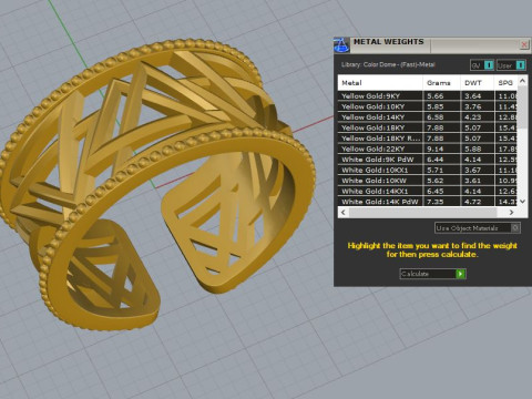 Silver Ring abstract Modello di stampa 3D