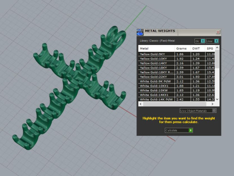 Cross with diamonds 3D-printmodel