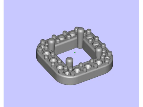 Princess diamond ring 3D Print Model