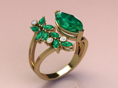 Marquise Ring Modèles 3D en vedette