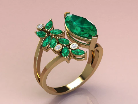 Перстень маркізи 3D Принт Модель