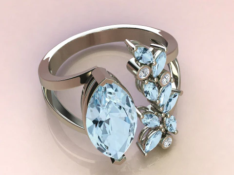 Перстень маркізи 3D Принт Модель