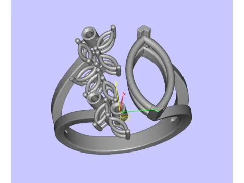 Перстень маркізи 3D Принт Модель
