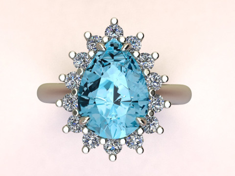 Pear Ring 3D-printmodel