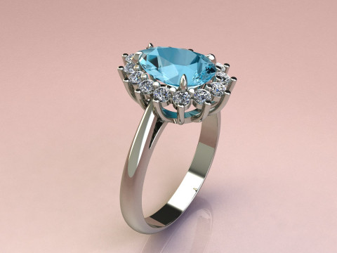 Pear Ring 3D-printmodel