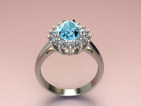 Pear Ring 3D-printmodel