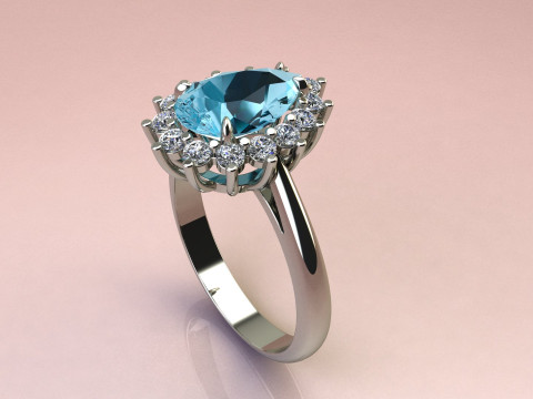 Pear Ring 3D-printmodel