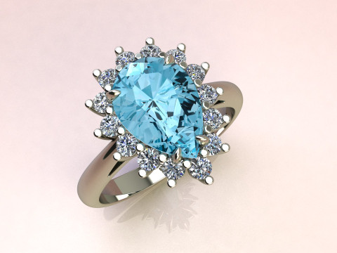 Pear Ring 3D-printmodel