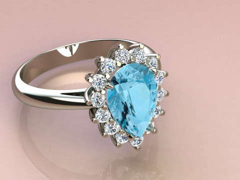 Pear Ring 3D-printmodel