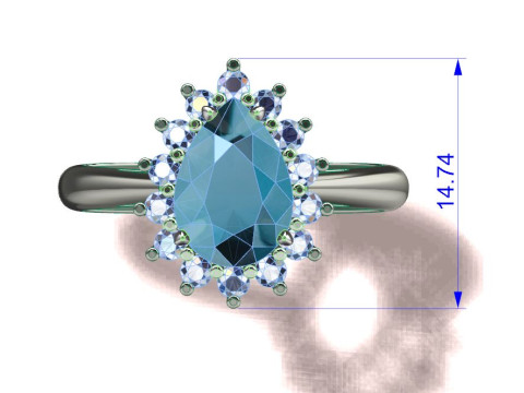 Pear Ring 3D-printmodel