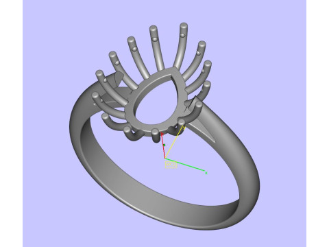 Pear Ring 3D-printmodel