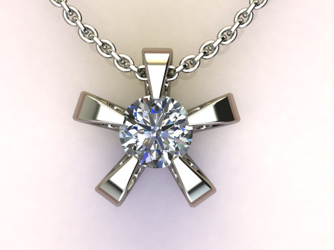 Diamond Pendant 3Dプリントモデル