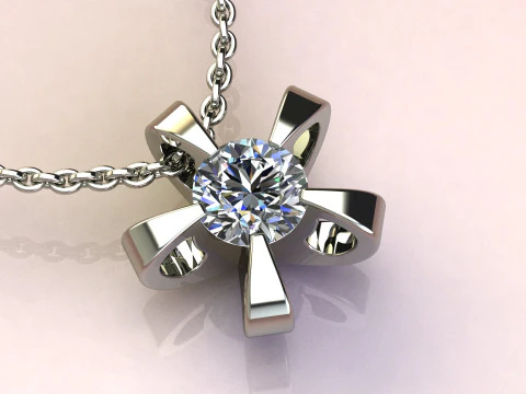 Diamond Pendant 3D Print Model