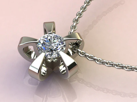Diamond Pendant 3D Print Model