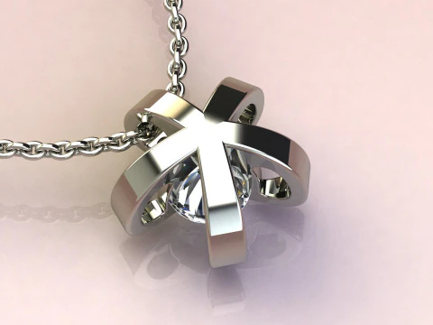 Diamond Pendant 3D Print Model