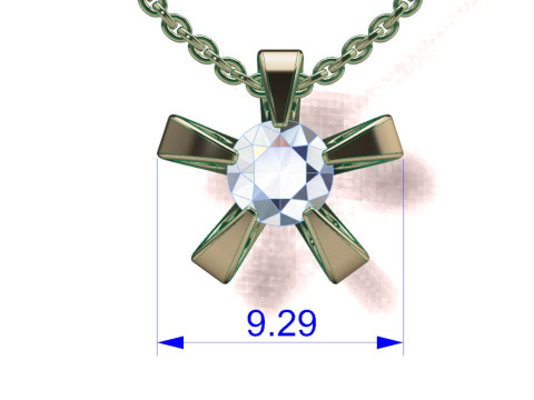 Diamond Pendant 3D Baskı Modeli