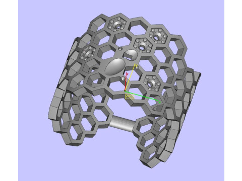 Beehive Ring 3Dプリントモデル