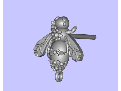 Beehive Earrings Model Cetak 3D