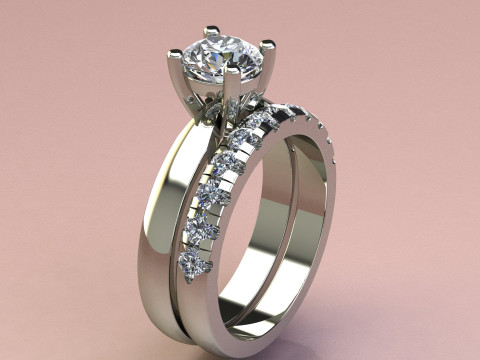 Set Diamond Rings Model do druku 3D