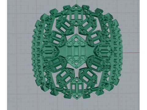 Diamonds Baguettes Ring Modello di stampa 3D